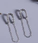 Aztec Bar Horseshoe Drop Earrings