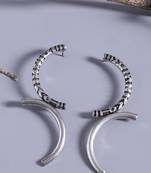 Aztec Bar Half Circle Earrings