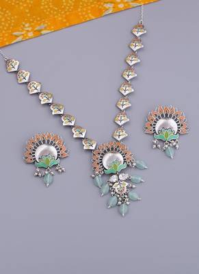 Bagh E Fiza Floral Boota Necklace Set 1