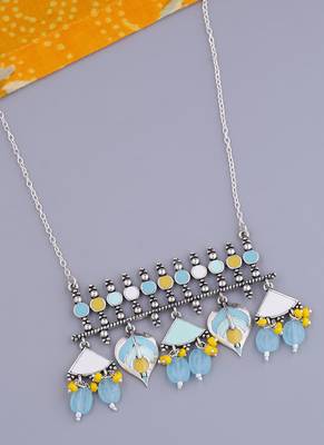 Bagh E Fiza Floral Motifs Brass Necklace 1