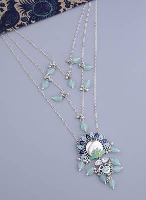 Bagh E Fiza Blooming Flower Motifs Necklace 1