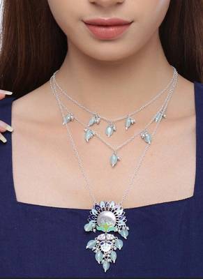 Bagh E Fiza Blooming Flower Motifs Necklace 2