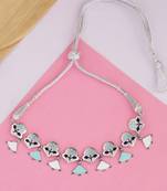 Bagh E Fiza Pastel Enamel Embellished Necklace