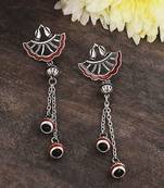 Apinaya Asymmetrical Tassels Drop Earrings