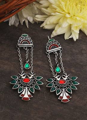 Apinaya Gems Adorned Drop Earrings 1