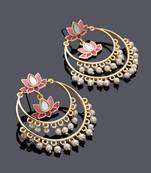 Ombre Diya Earrings - Pink