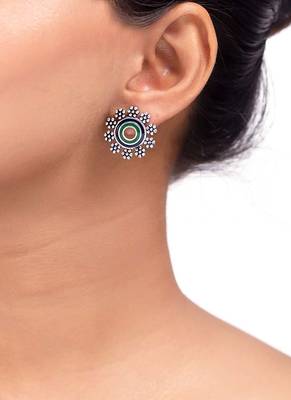 Mehrunisa Floral Stud Earrings 2