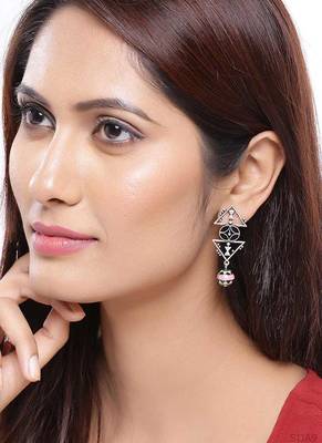 Adorned Spin Triangles And Pyramids Earrings 2