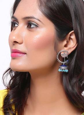 Moksha Semi Circle Jhumka Earrings 2