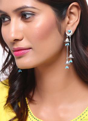 Moksha Half Moon Drop Earrings 2