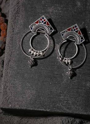 Moksha Tribal Hoop Earrings 1