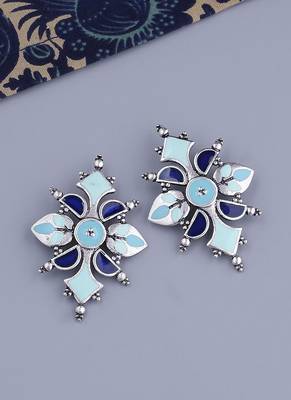 Bagh E Fiza Dreamy Enamel Earrings 1