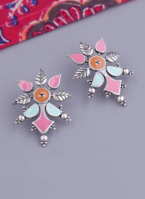Bagh E Fiza Floral Pattern Subtle Earrings 1