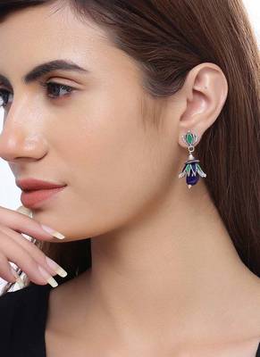 Mehrunisa Gem Adorned Drop Earrings 2