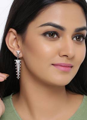 Baigani Triangles Drop Earrings 2