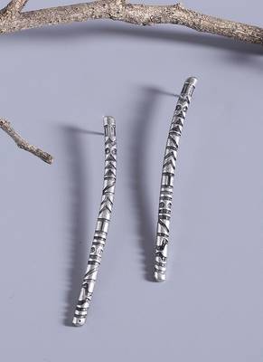 Aztec Bar Long Earrings 1