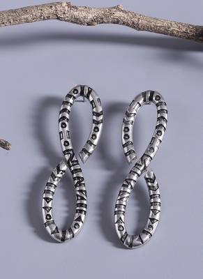 Aztec Bar Infinity Earrings 1