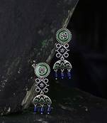Mehrunisa Enamel and Beads Embellished Earrings