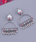 Bagh E Fiza Enamel Embellished Brass Earrings