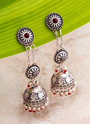 Abhira Layered Jhumka Drop Earrings 1