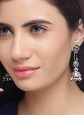 Abhira Layered Jhumka Drop Earrings 2
