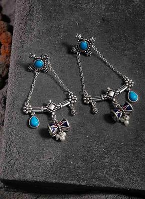 Moksh Ext Damaru Drop Earrings 1