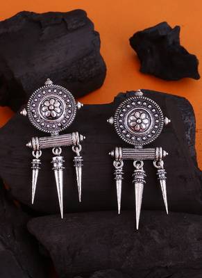 Baigani Tassels Drop Tribal Earrings 1