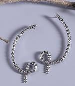 Aztec Bar Single Knot Earrings