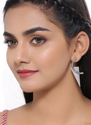 Aztec Bar Half Circle and Triangle Earrings 2