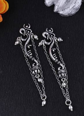 Aarambh Stylish Om Chain Earrings 1