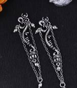 Aarambh Stylish Om Chain Earrings