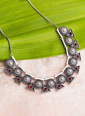 Abhira Brass Statement Necklace 1