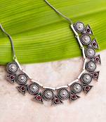 Abhira Brass Statement Necklace