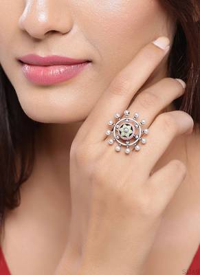 Adorned Spin Floral Inspired Ring 2