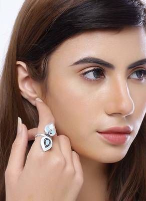Bagh E Fiza Leaves Drop Ring 2