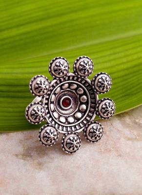Abhira Brass Statement Ring 1