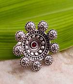 Abhira Brass Statement Ring