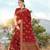 Red Cotton Handloom Jacquard Traditional Saree