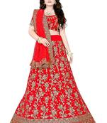 Dulhan Red  Embrodery Satin Lehenga Choli