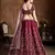 Pink Embroidered Silk Semi Stitched Lehenga With Dupatta