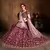 Pink Embroidered Silk Semi Stitched Lehenga With Dupatta