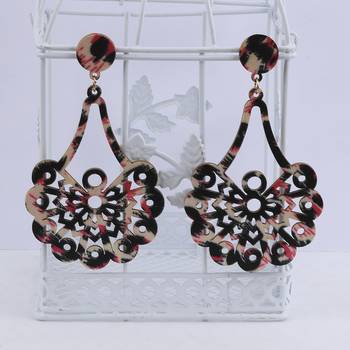 Exclusive Wooden Earrings Long Dangler Light Weight For Girls And Women. 3