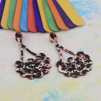Exclusive Wooden Earrings Long Dangler Light Weight For Girls And Women. 4