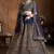 Navy Blue Embroidered Silk Semi Stitched Lehenga With Dupatta