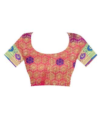 Women   s EriSilk Designer Saree with Patola Design 4