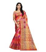 Women   s EriSilk Designer Saree with Patola Design