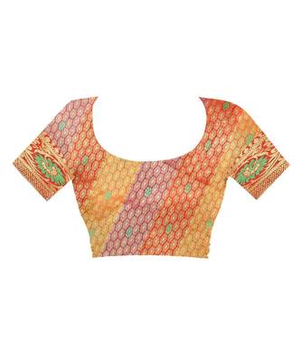 Women   s EriSilk Designer Saree with Patola Design 4