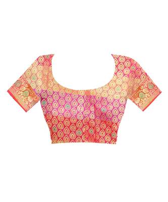 Women   s EriSilk Designer Saree with Patola Design 4