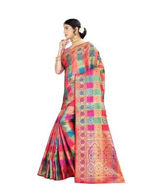 Women   s EriSilk Designer Saree with Patola Design 2