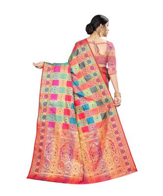 Women   s EriSilk Designer Saree with Patola Design 3